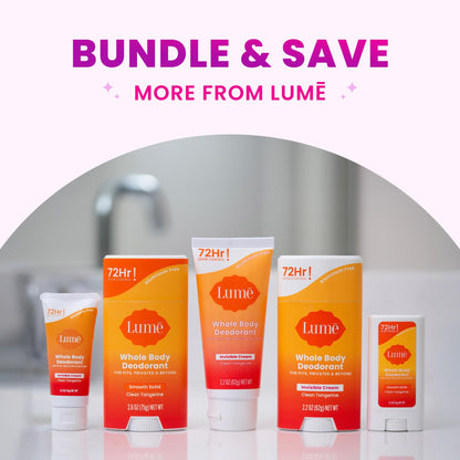 Lume Whole Body Deodorant - Cream Tube - 3 oz (Clean Tangerine)