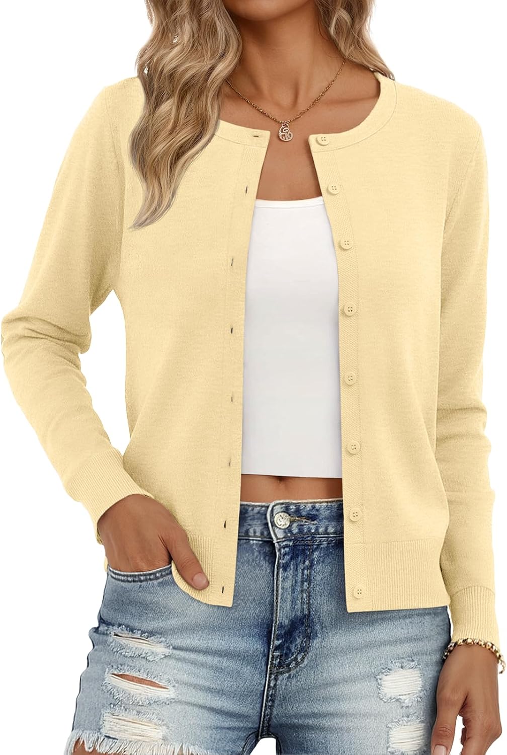 Trendy Queen Women's Lightweight Knit Cardigan