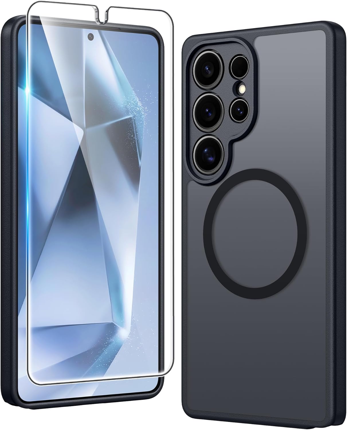 FNTCASE for iPhone 17 Pro Case Clear Magnetic with Screen Protector