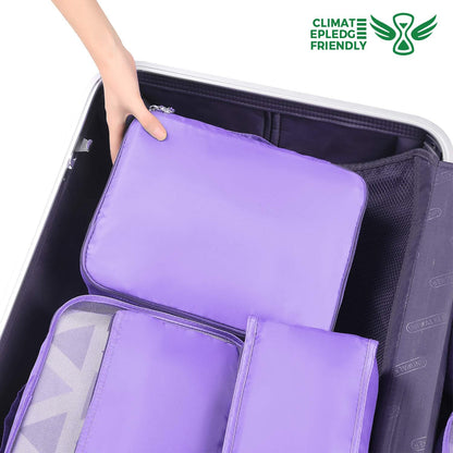 BAGAIL 8 Set Packing Cubes Luggage Packing Organizers for Travel Accessories-Cream