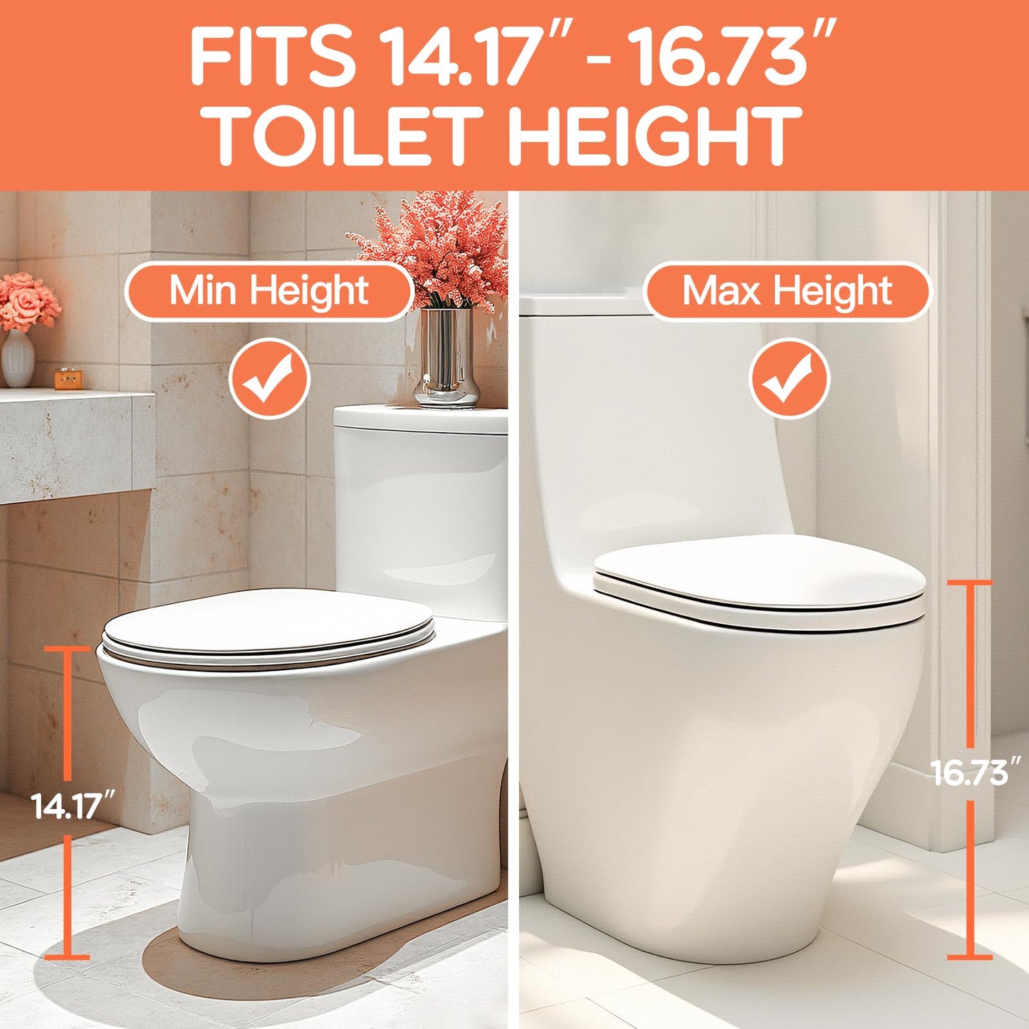 Potty Training Toilet for Toddlers, 2-in-1 Potty Training seat, Anti-Slip