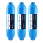 GLACIER FRESH RV/Marine Water Filter with 2 Flexible Hose Protectors 4 Pack