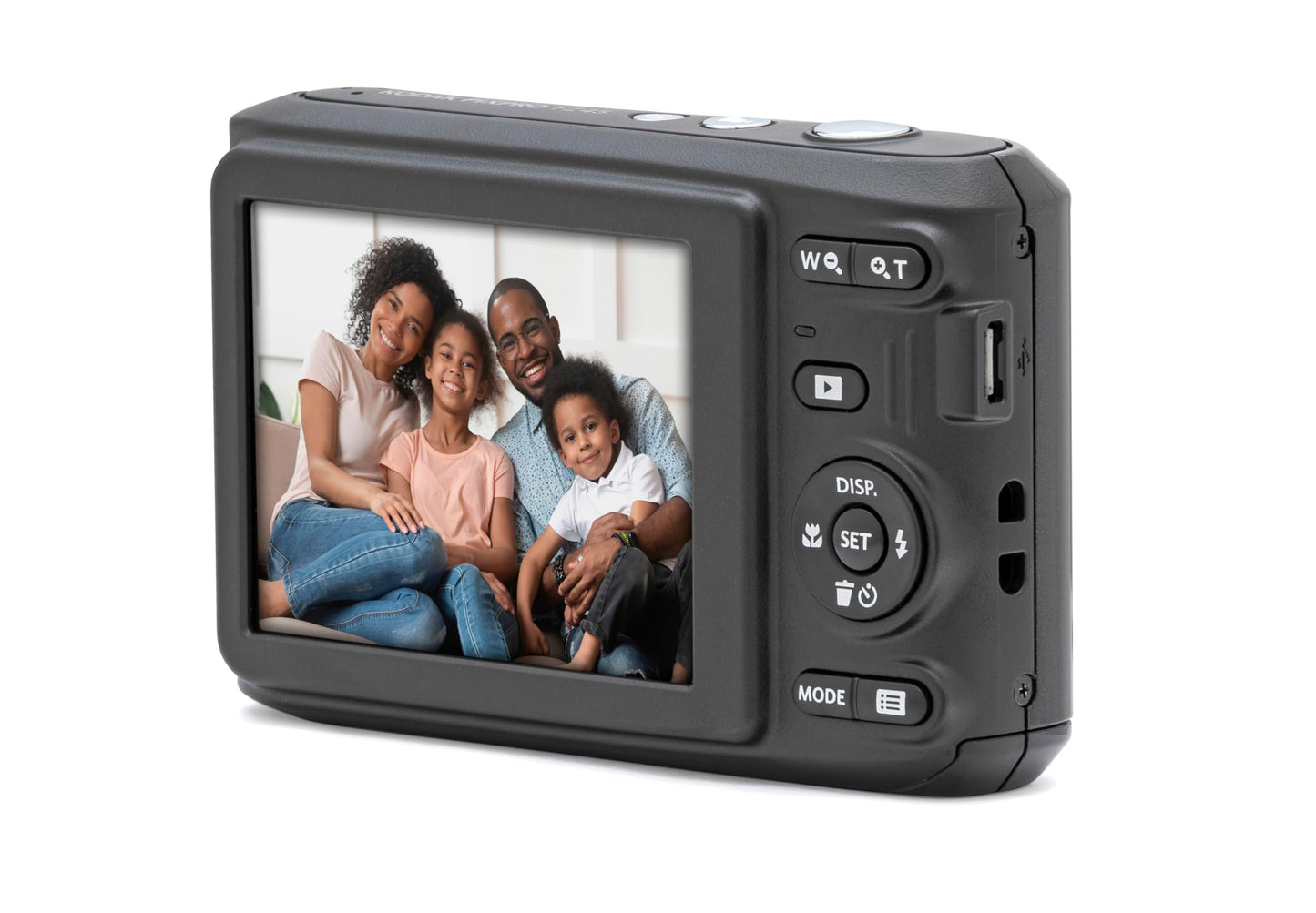 KODAK PIXPRO FZ45 16MP Compact Digital Camera, 4X Optical Zoom, AA, White