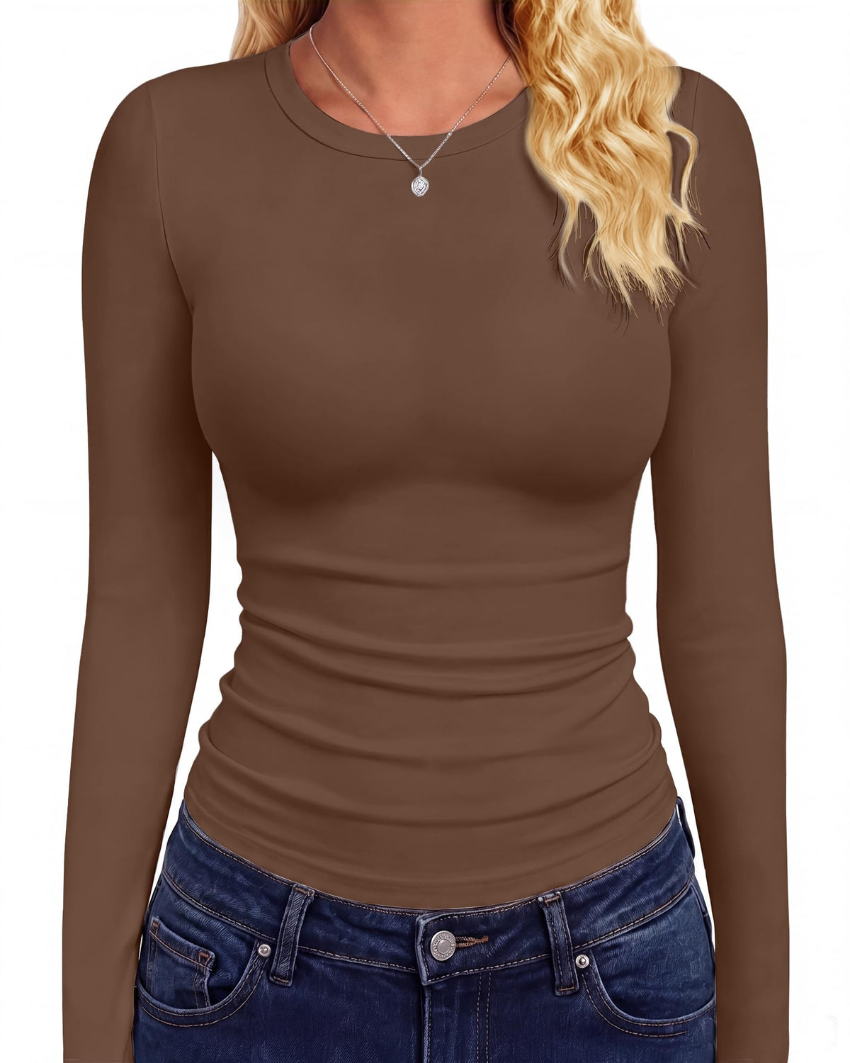 GAYHAY Long Sleeve Shirts for Women Tops Fitted Clothes Fall Fashion 2026