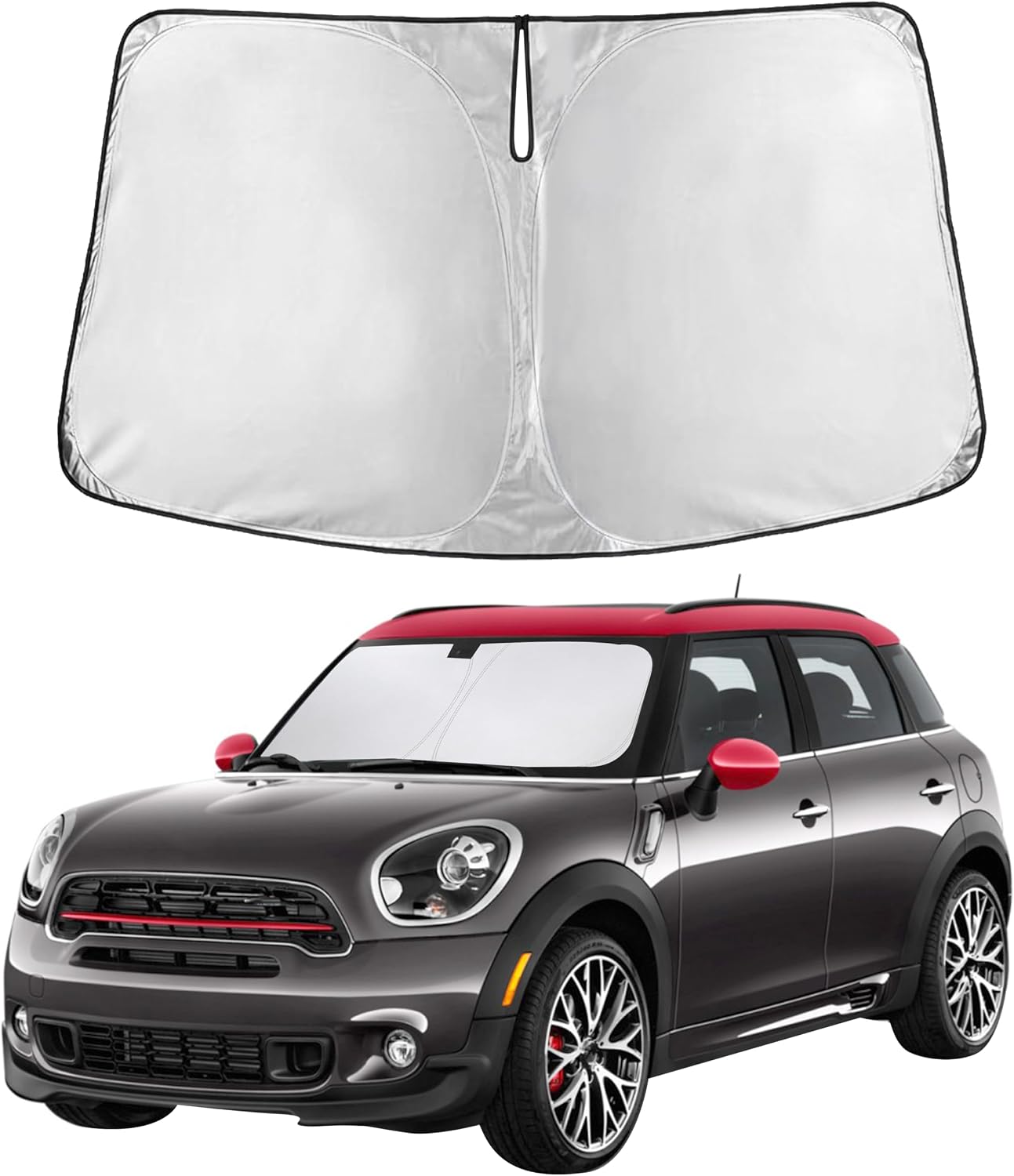 Autovir Windshield Sun Shade, 2017-2026 Tesla Model 3 & Y, 280T Visor Shade
