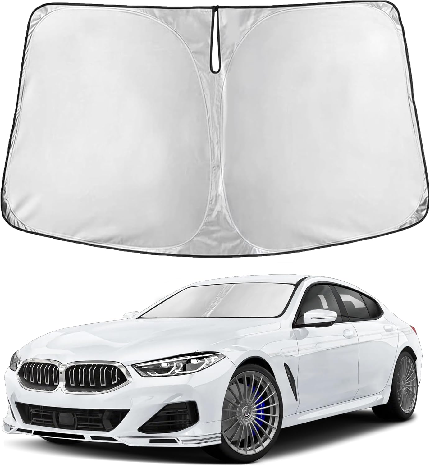 Econour Car Windshield Sun Shade, Front Window Sun Blocker for SUVs,Sedan