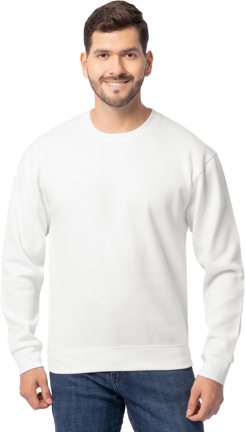 Fruit of the Loom Men's Eversoft Fleece Crewneck Sweatshirts, Moisture Wicking & Breathable, Sizes S-4x