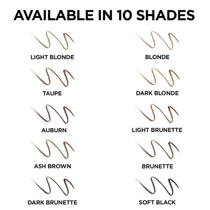 L'Oreal Paris Makeup Brow Stylist Definer Waterproof Eyebrow Pencil, Ultra-Fine Mechanical Pencil, Draws Tiny Brow Hairs and Fills in Sparse Areas and Gaps, Brunette, 0.003 Ounce (Pack of 2)