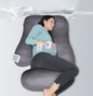 MOON PARK Pregnancy Pillows for Sleeping - U Shaped Full Body Maternity Pillow with Removable Cover - Support for Back, Legs, Belly, HIPS - 65 Inch - Aquamarine