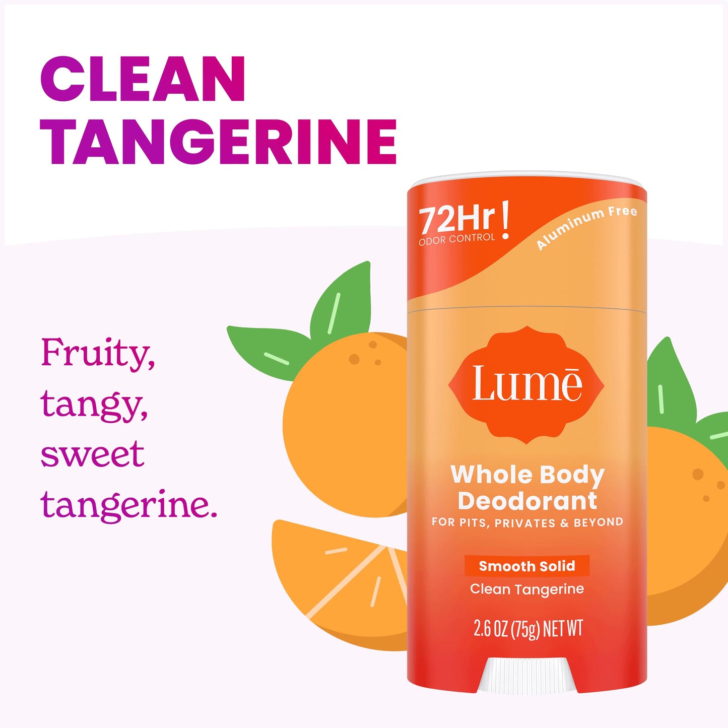 Lume Whole Body Deodorant - Solid Stick - 2.6 oz, 2 pk (Soft Powder)