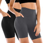 Leafigure 2 Pack Womens Biker Shorts with Pockets 6"
