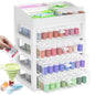 ARTDOT 60 Slots Storage Container for Diamond Art Kits for Adults, Portable Bead Storage Boxes for Diamond Painting Accessories and Tools