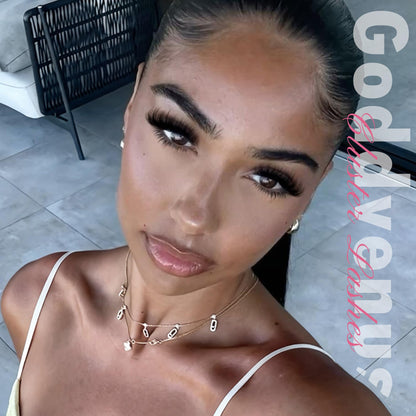 Goddvenus Pre-made Spikes Lash Clusters Wispy Manga Eyelash Clusters