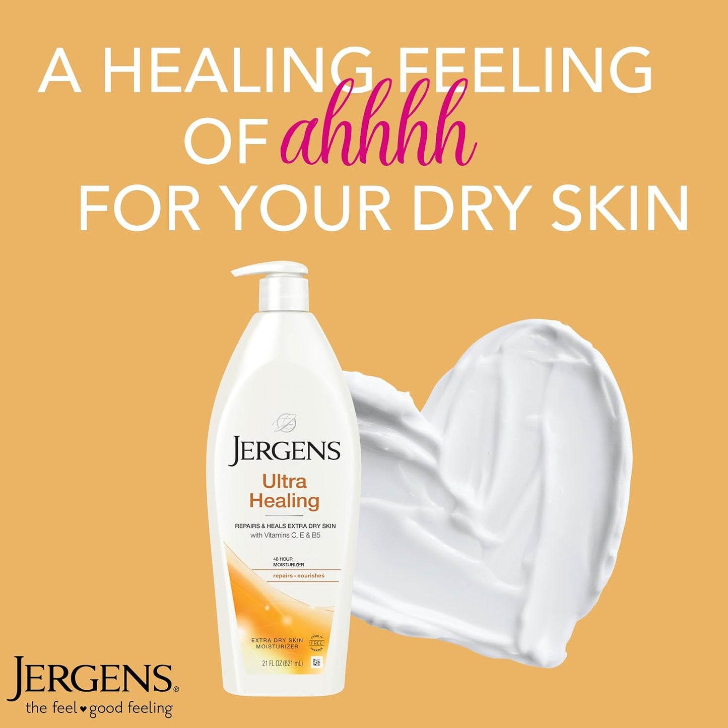 Jergens Ultra Healing Body Lotion, Moisturizer for Dry Skin, 32 fl oz