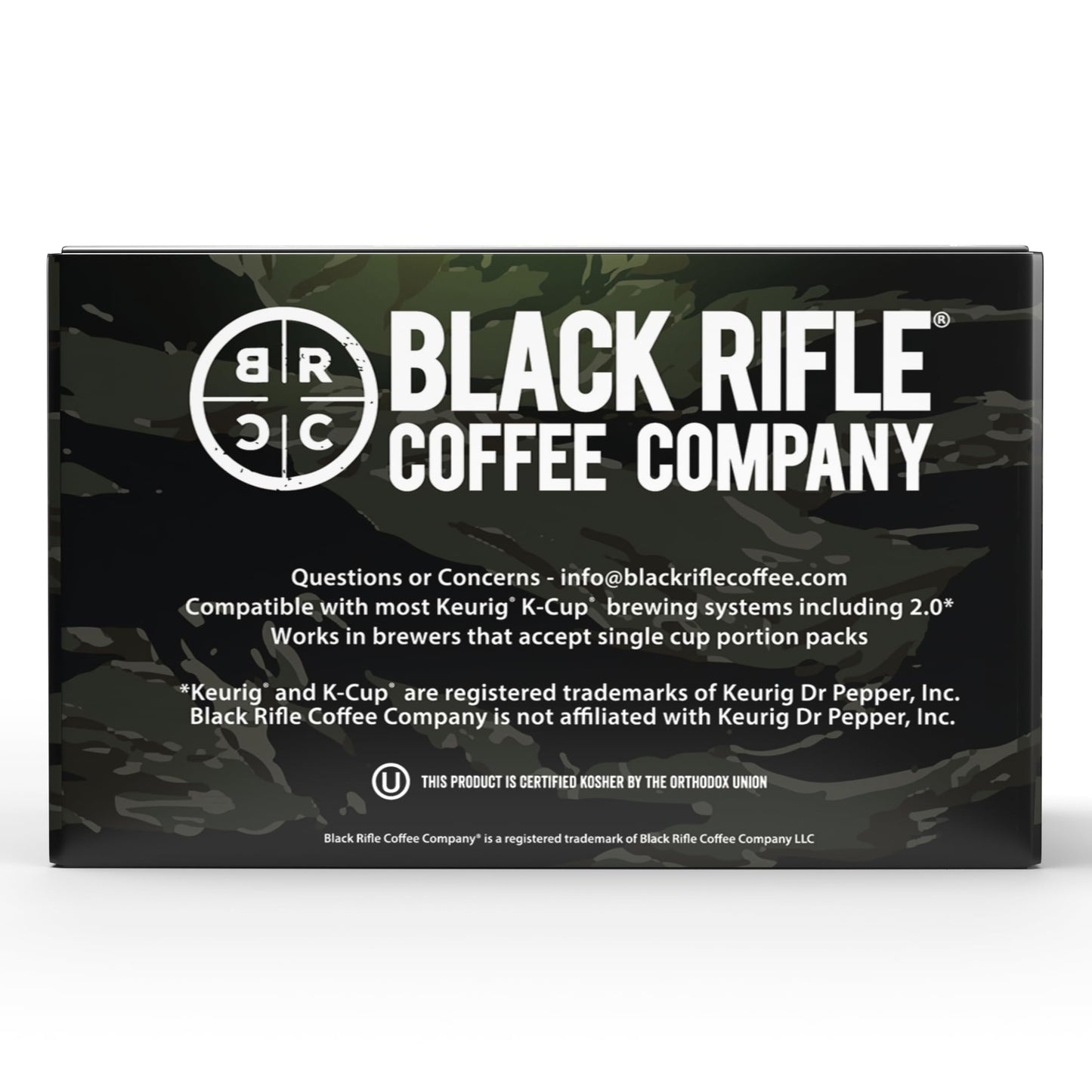 Black Rifle Coffee Medium Roast K Cup Coffee Just Black 32 Count