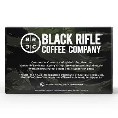 Black Rifle Coffee Medium Roast K Cup Coffee Just Black 32 Count
