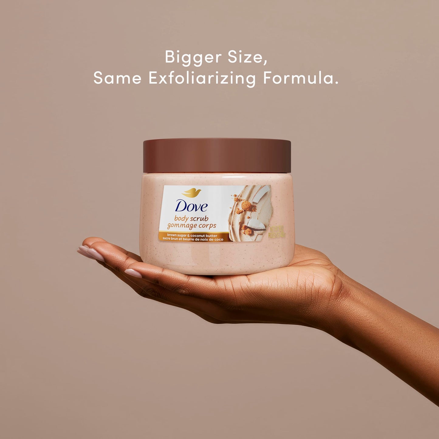 Dove Scrub Macadamia Rice Milk Body Scrub Exfoliates and Deeply 15 oz