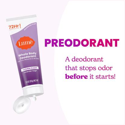 Lume Whole Body Deodorant - Cream Tube - 3 oz (Clean Tangerine)