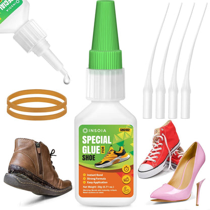 INSOIA Super Medium CA Glue, 20g, Strong Bond, with Precision Tips