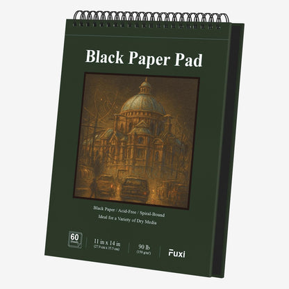 Fuxi 9" x 12" Sketch Book_Top Spiral Bound Sketchbook_100Sheets 68lb/100gsm
