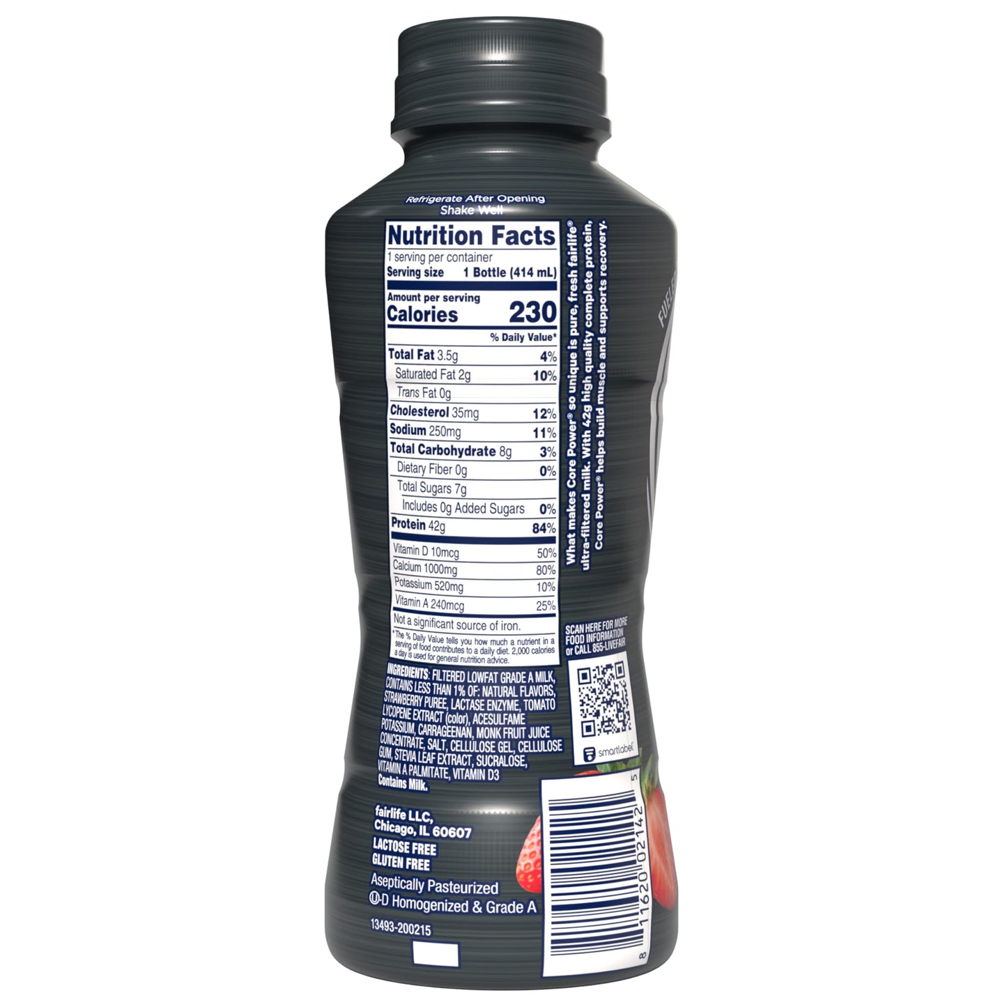 Core Power Elite High Protein Shake, Chocolate, 42g Bottle, 14oz, 12 Pack