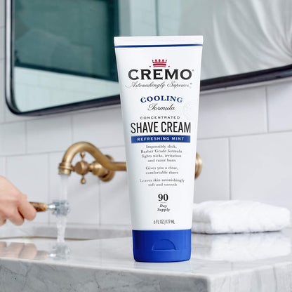 Cremo Shaving Cream for Men, Cooling, 6 Fl Oz
