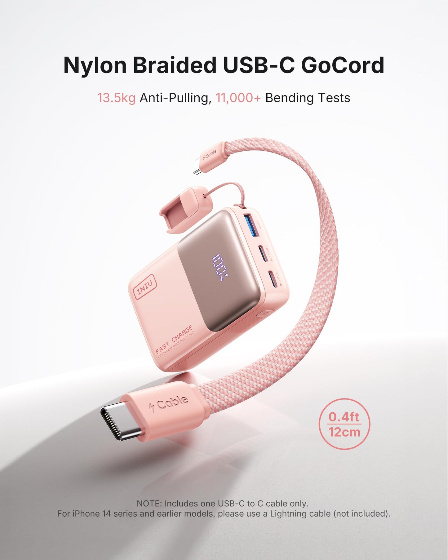 INIU Portable Charger, Ultra Mini 10000mAh 45W Fast Charging Power Bank