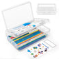 Double Layer Plastic Clear Hard Colored Pencil Box Case Pen Crayon Box