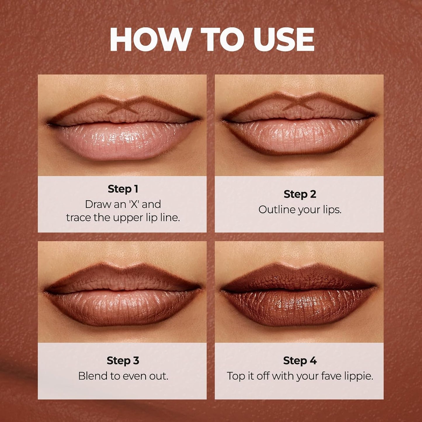 Laka Lip Liner - Smooth & Blendable Soft Matte Lip Contour Pencil for Shaping & Overlining Lips | Waterproof Formula, Oil-Cleanse Off, Long-Lasting Wear | #01 Bare Memory (Warm Beige)