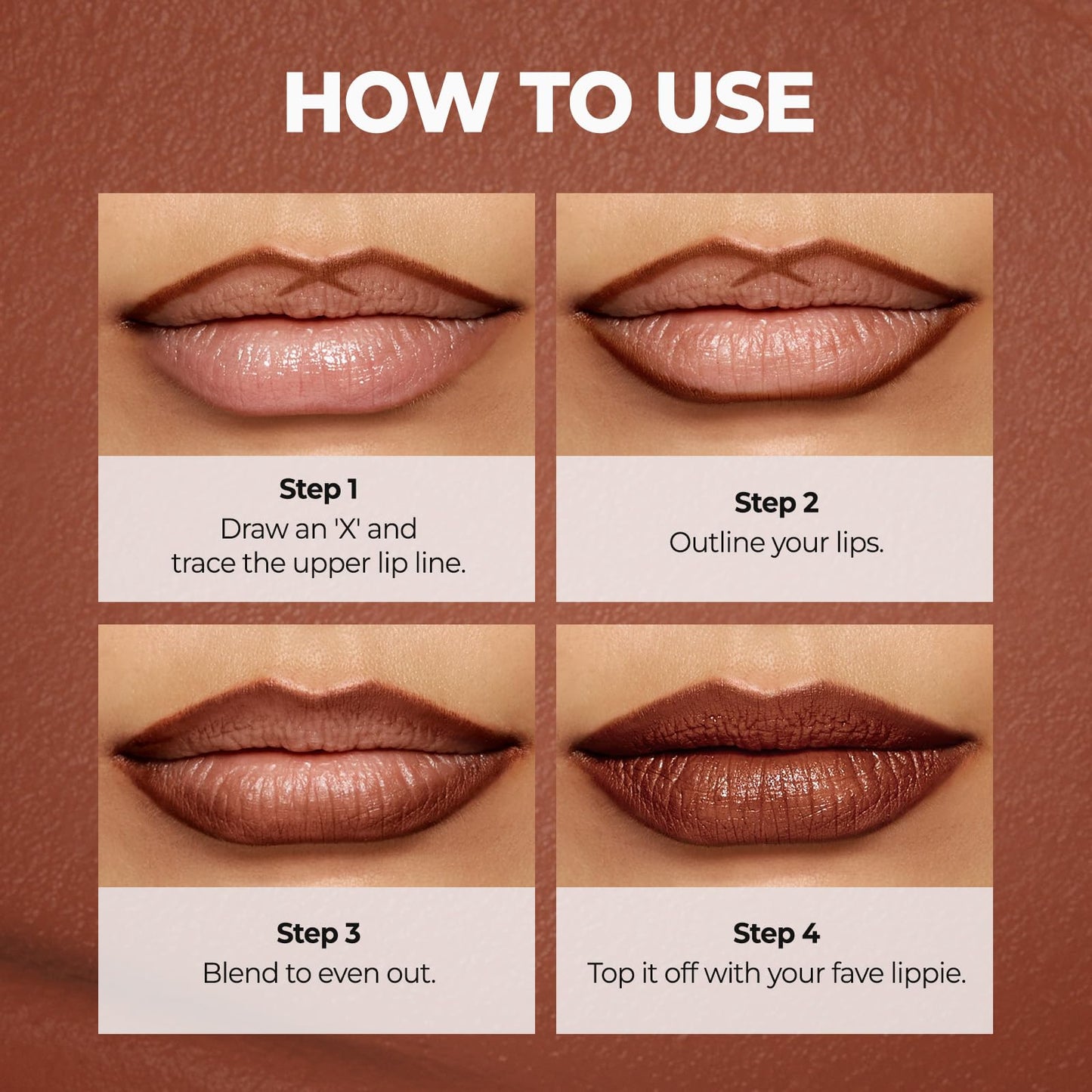 Laka Lip Liner - Smooth & Blendable Soft Matte Lip Contour Pencil for Shaping & Overlining Lips | Waterproof Formula, Oil-Cleanse Off, Long-Lasting Wear | #01 Bare Memory (Warm Beige)