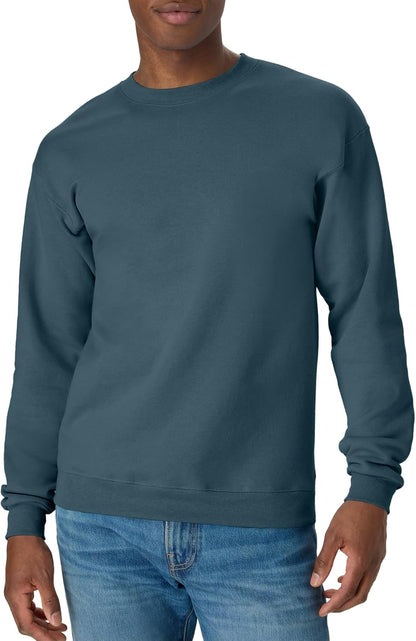 Hanes Men's Sweatshirt, EcoSmart Fleece Crewneck Sweatshirt, Big & Tall Available, 1 or 2-Pack