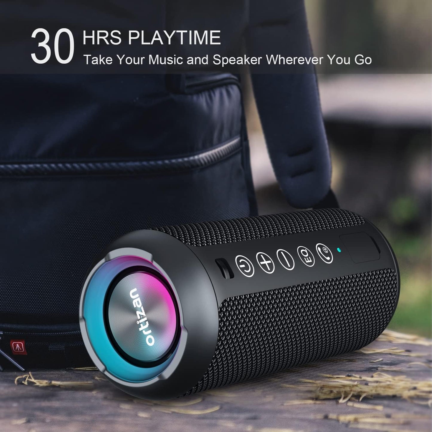 Ortizan X10 Portable Bluetooth Speaker (1st Gen), IPX7 Waterproof, Wireless