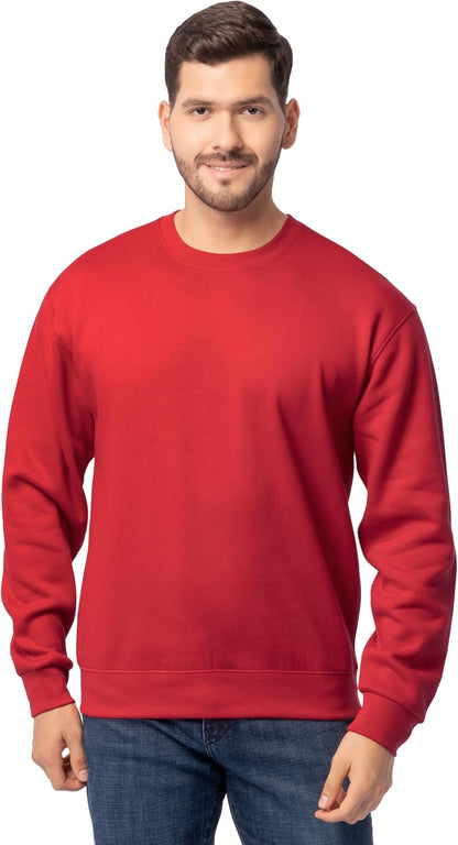 Fruit of the Loom Men's Eversoft Fleece Crewneck Sweatshirts, Moisture Wicking & Breathable, Sizes S-4x