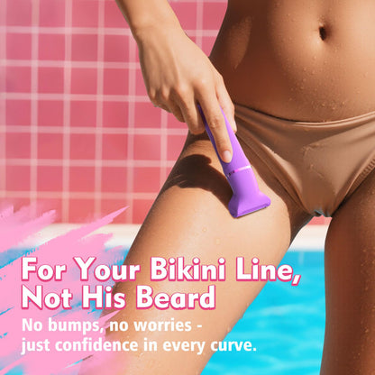 Risina 2-in-1 Bikini Trimmer for Women, Women's Electric Razor, Face Shaver