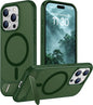 Magnetic Compatible with iPhone 14 Pro Max Case, [Built-in Invisible Kickstand][Compatible with MagSafe] [Military Grade Shockproof] Slim Translucent Matte Phone Case for iPhone 14 Pro Max 6.7"
