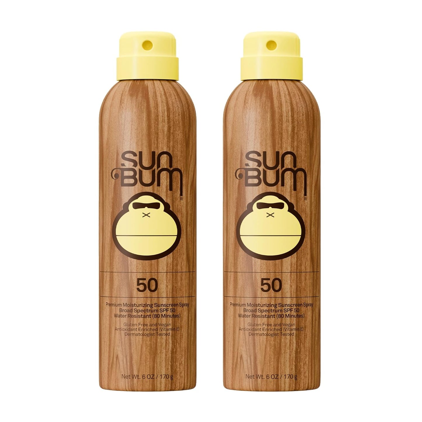 Sun Bum Original SPF 50 Broad Spectrum Sunscreen Body Spray - 6 oz (2-Pack)