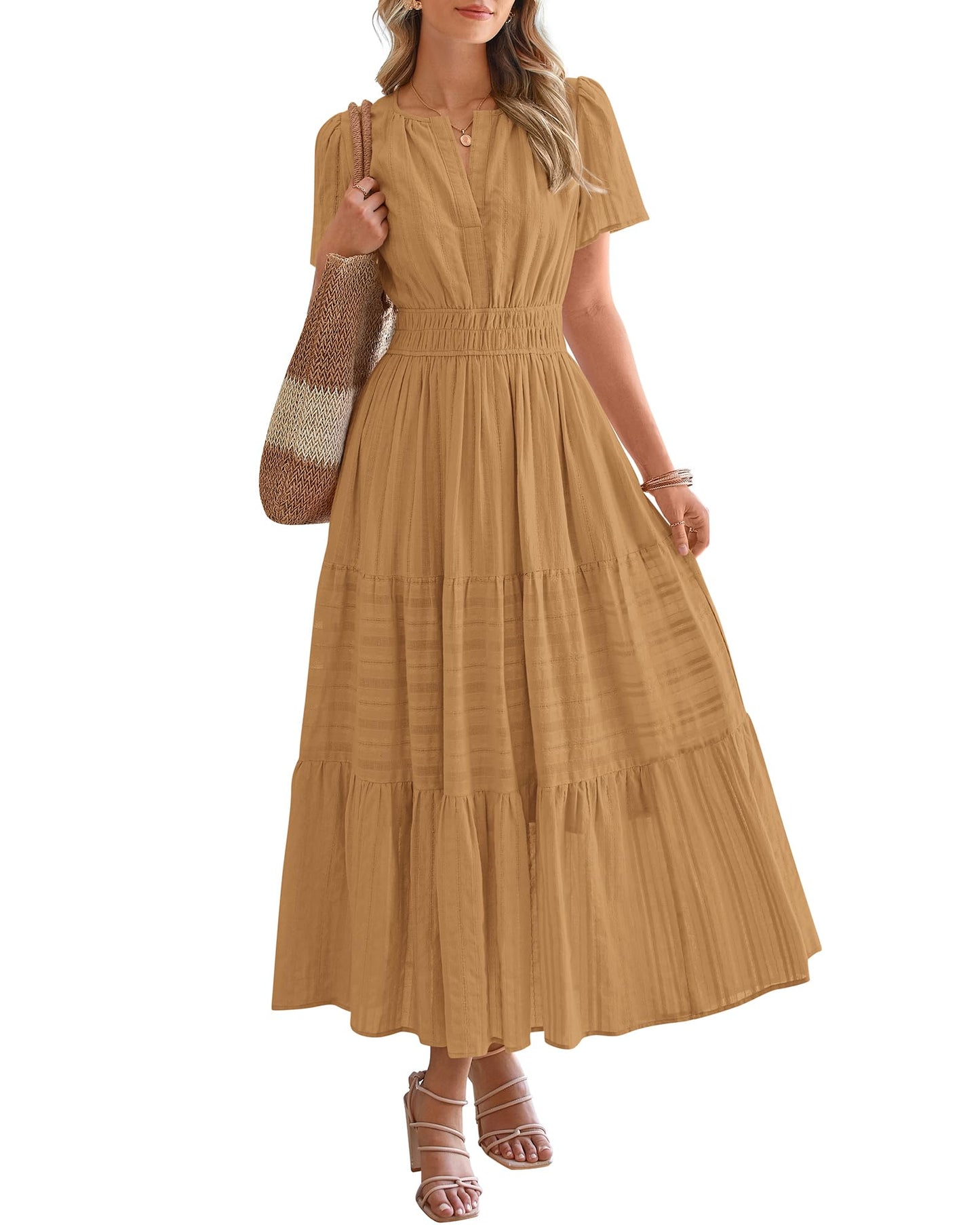 BTFBM Womens Summer 2026 Casual Maxi Dresses