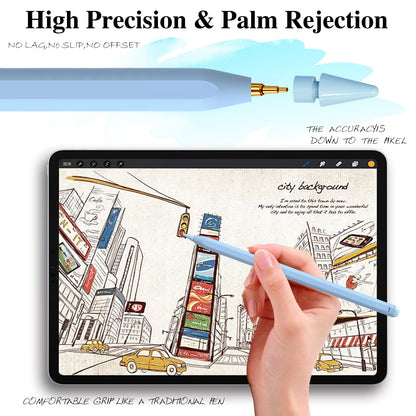 Stylus Pen for iPad11&10thGen,14Mins Faster Charge, with Pencil Holder,Palm Rejection, Tilt Sensitivity, for iPad Air11&13-inch(M3/M2), iPad Pro 11&13-inch (M4),iPad 6-11th,iPad Pro 11/12.9 inch