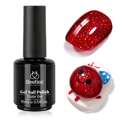 Beetles Purple Gel Nail Polish, 1 Pcs 15ml Purple Gel Polish