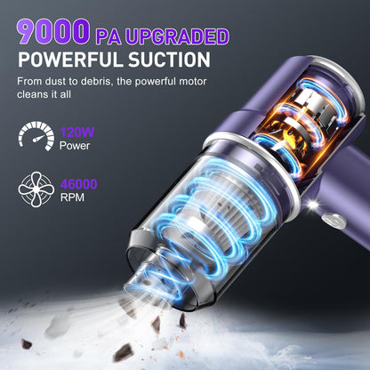 KMM Handheld Car Vacuum Cleaner, Hand Held Vacuum Cleaner and Air Duster