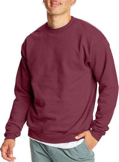 Hanes Men's Sweatshirt, EcoSmart Fleece Crewneck Sweatshirt, Big & Tall Available, 1 or 2-Pack