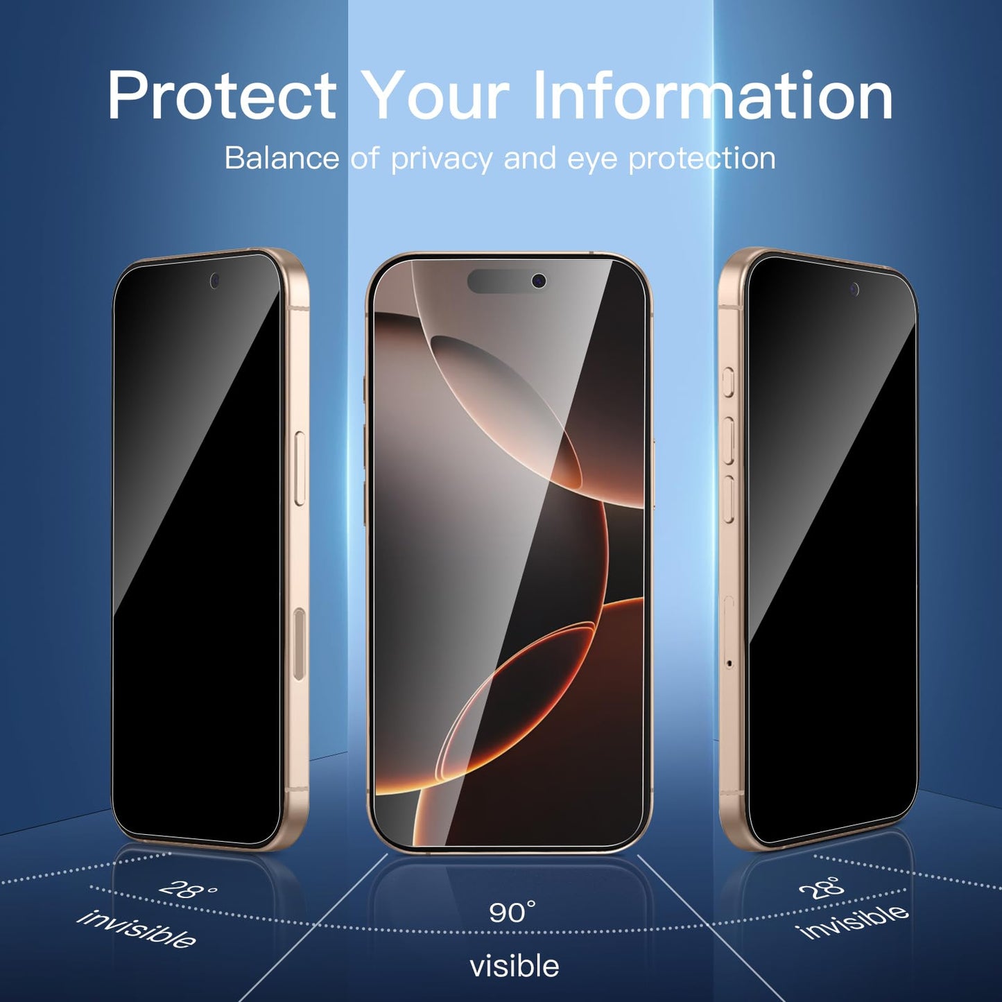 NEW'C for iPhone 17, iPhone 17 Pro, iPhone 16 Pro Screen Protector