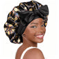 YANIBEST Adjustable Silk Bonnet for Sleeping Women Double Layer Satin Bonnet Reduce Friction Prevent Frizz Curly Hair