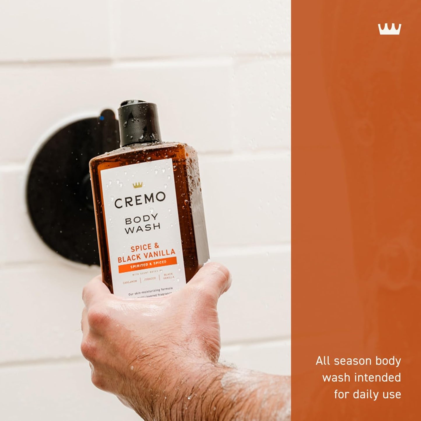 Cremo Body Wash for Men, Cypress Santal, 16 Fl Oz