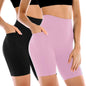 Leafigure 2 Pack Womens Biker Shorts with Pockets 6"