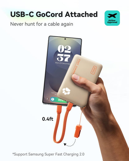 INIU 10000mAh 45W Fast Charging Portable Charger, Smaller Travel Power Bank