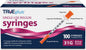 TRUEplus Single-Use Insulin Syringes, 31G, 0.3cc, 5/16 Inch, 100 Count