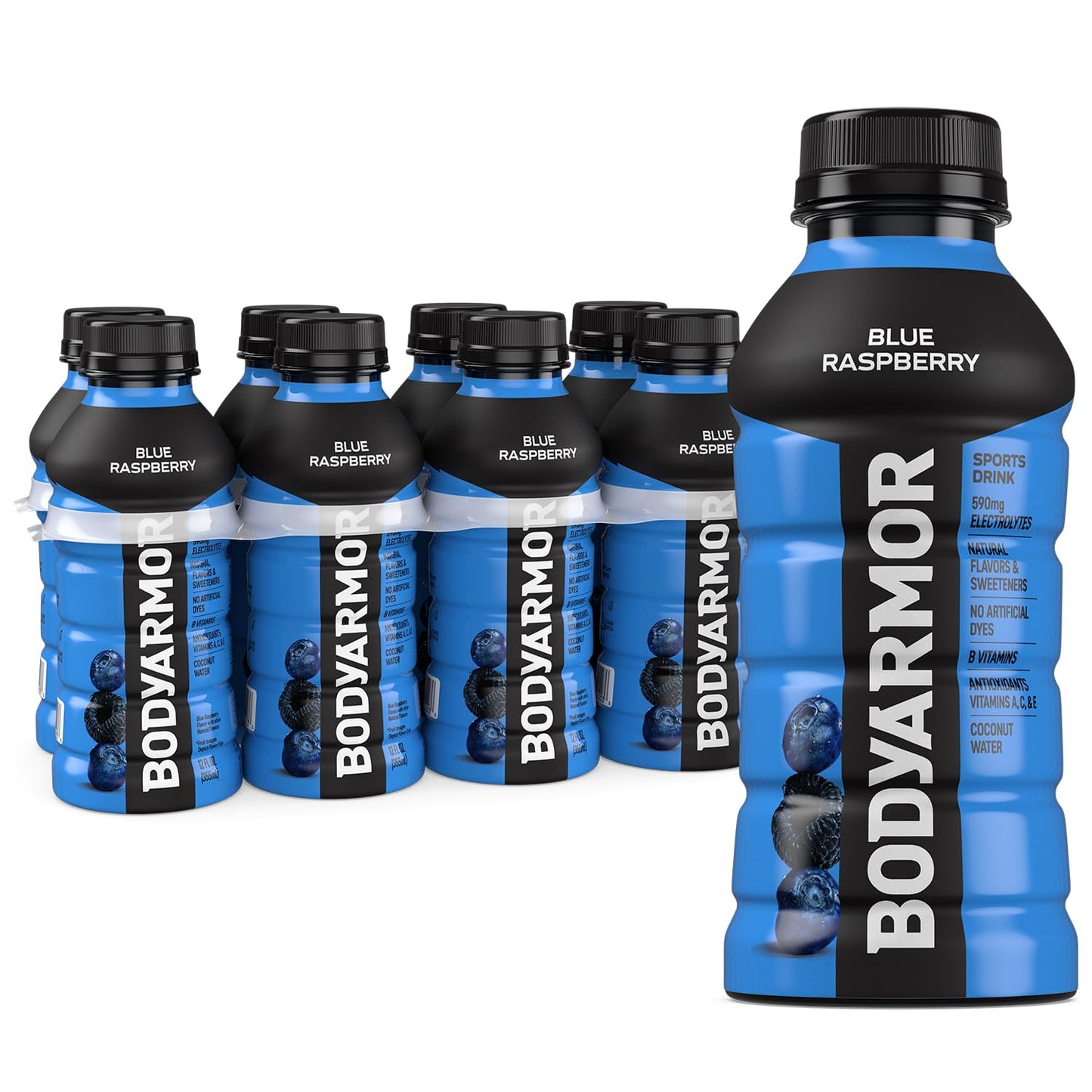 BODYARMOR Sports Drink, Strawberry Banana, Electrolyte Drink Hydration, 12 Fl Oz Bottles (8 Pack), Flavored Coconut Water with B Vitamins & Antioxidants