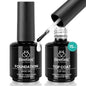 Beetles 2 Pcs 15ml No Wipe Gel Top Coat and Base Coat Set