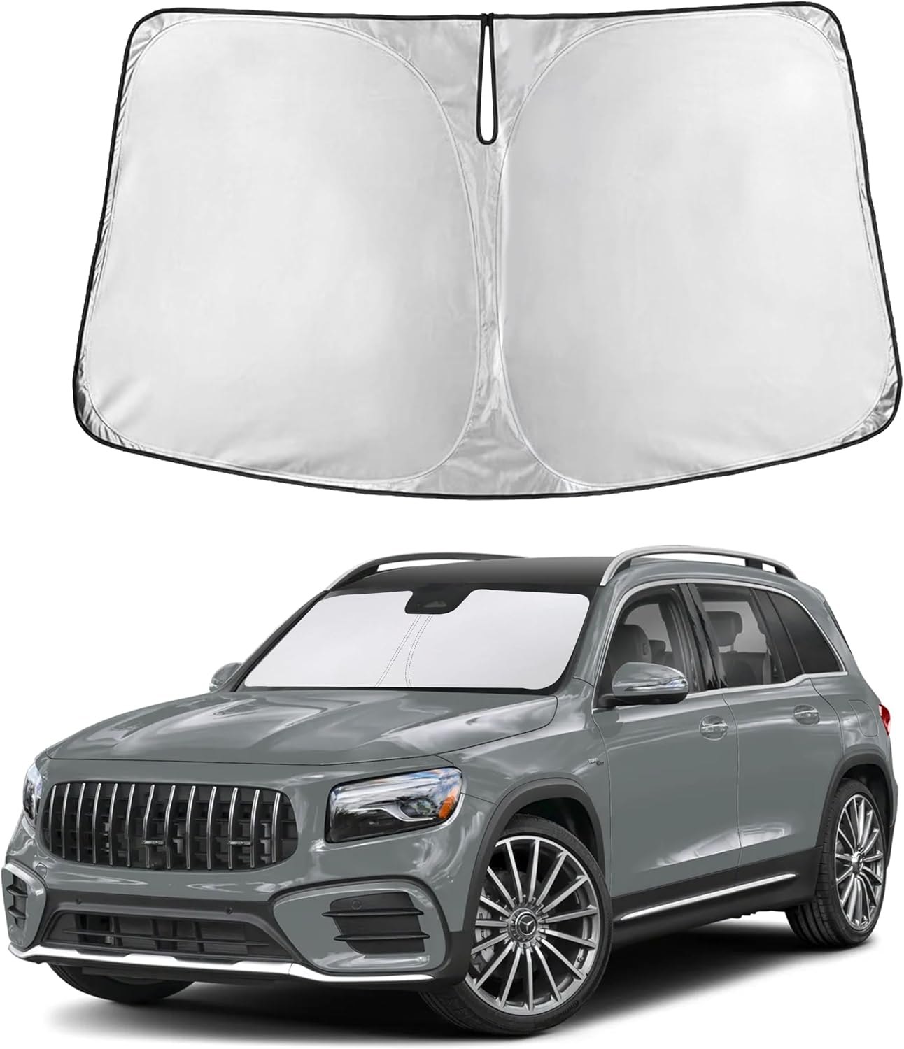 Autovir Windshield Sun Shade, 2017-2026 Tesla Model 3 & Y, 280T Visor Shade